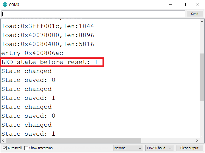 ESP32 Remember Last LED State Preferences