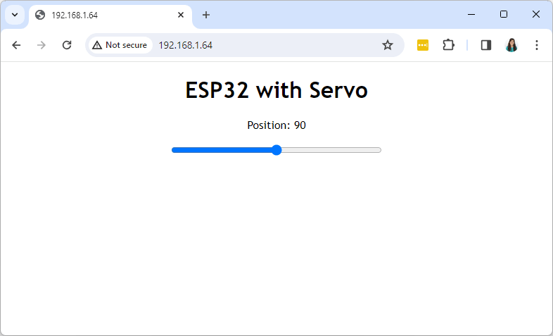 ESP32 Control Servo Motor with Web Server