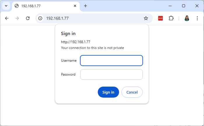 ESP32 Web Server with Authentication