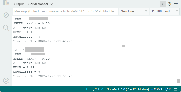 ESP8266 Get GPS Data from NEO M8N