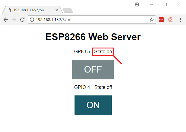 ESP8266 NodeMCU Web Server LED Control GPIOs