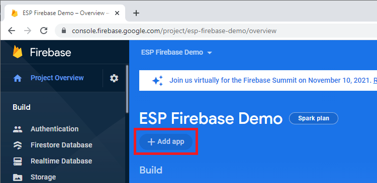 Firebase Add App to Project
