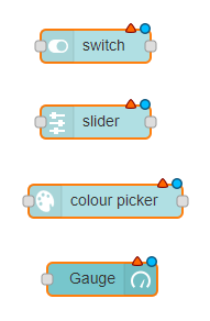 Adding the Widgets Node-RED Dashboard
