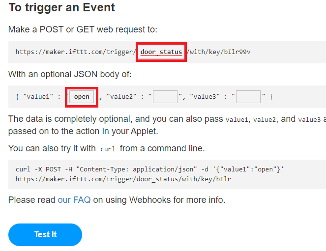 IFTTT testing your applet