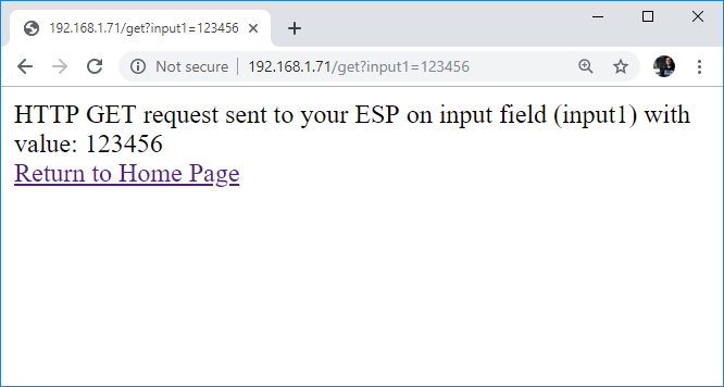 ESP32 ESP8266 HTML Form Input Data HTTP GET Request