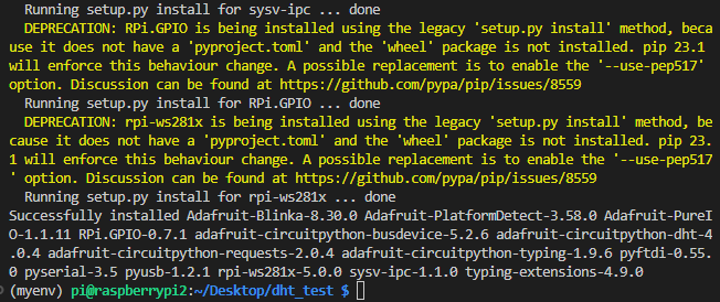 Installing the Adafruit_CircuitPython_DHT Library