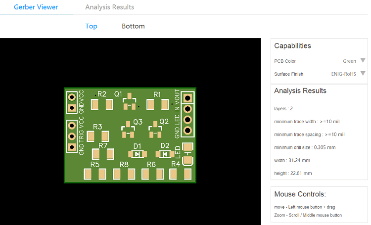 Auto Power Off Latching Power Circuit Gerber viewer