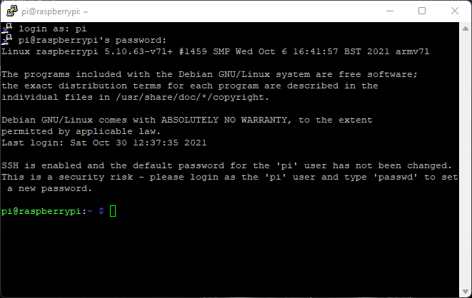 Login Raspberry Pi SSH