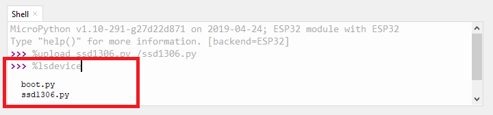 show device folder thonny ide