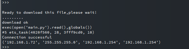 micropython internet connection successful