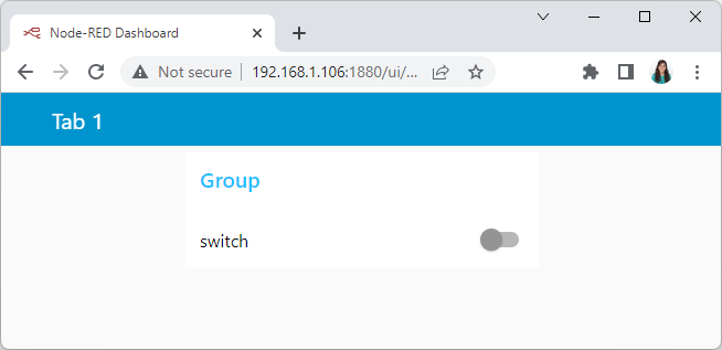 Node-RED dashboard UI group and tb