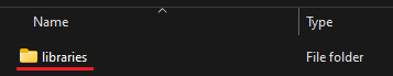 Open the Arduino IDE 2 Libraries Folder Windows PC