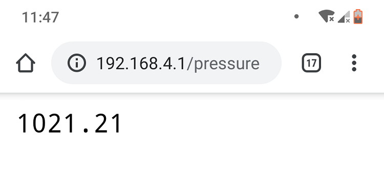 ESP32 Server Access Point AP Test request pressure