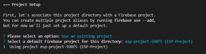 Select Firebase Project on VS Code