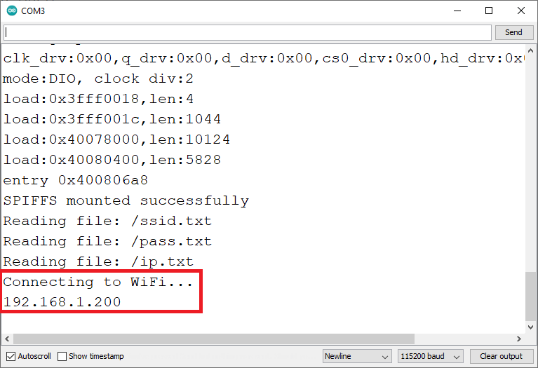 ESP32 Wi-Fi Manager Web Page web server Arduino IDE serial monitor demonstration