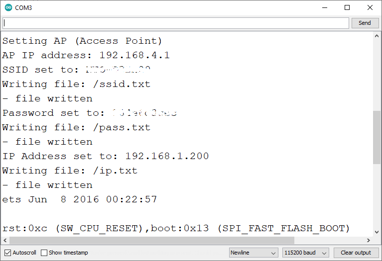 ESP32 Wi-Fi Manager Web Page web server Arduino IDE serial monitor demonstration