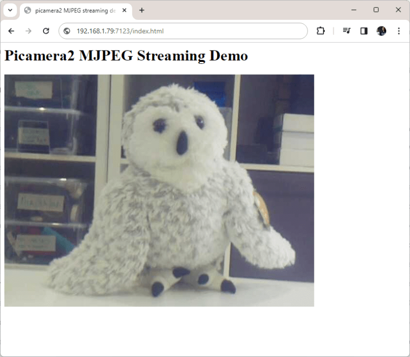 Streaming video MJPEG server Picamera2 Python example script