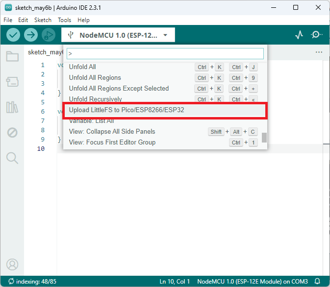 Upload LittleFS to Pico/ESP8266/ESP32