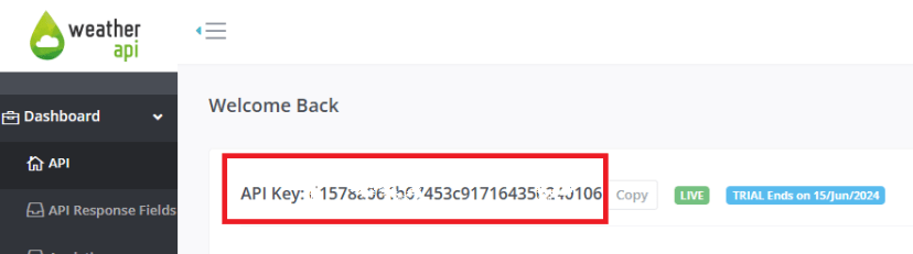 Weather API Key