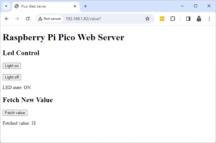Raspberry Pi Pico Basic Web Server